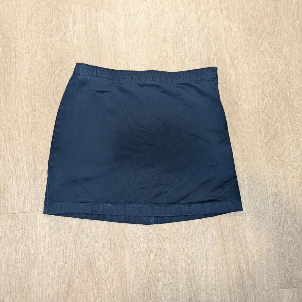Lands' End Navy School Uniform Girls Blend Skort Above Knee